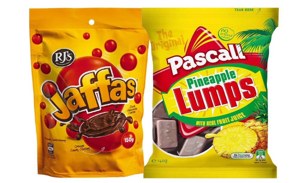Pineapple Lumps and Jaffas Packs