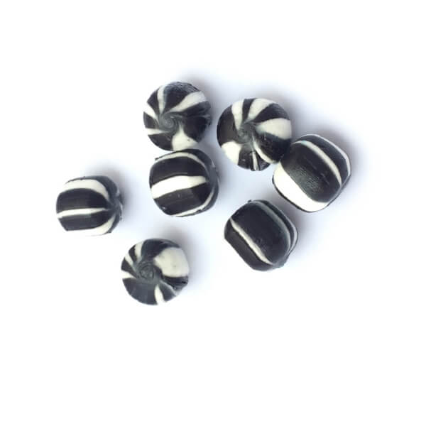 Black, White and Silver Lollies
