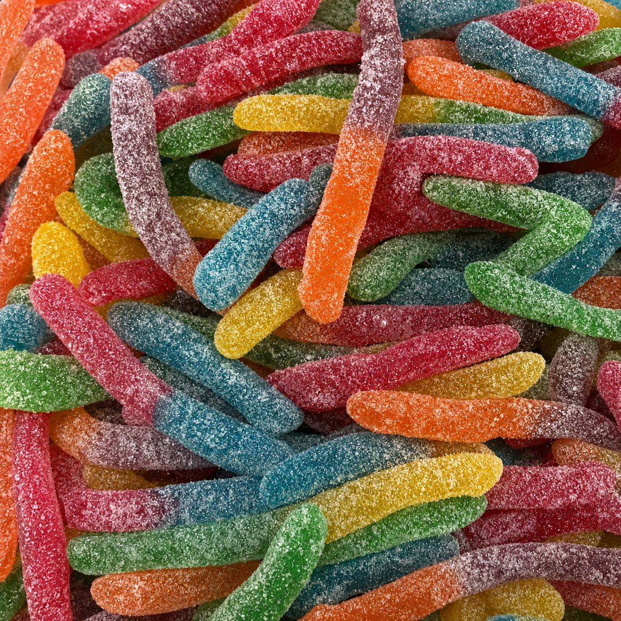 Rainbow Sour Gloworms