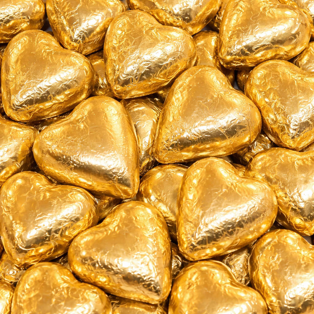 Chocolate Hearts - Gold