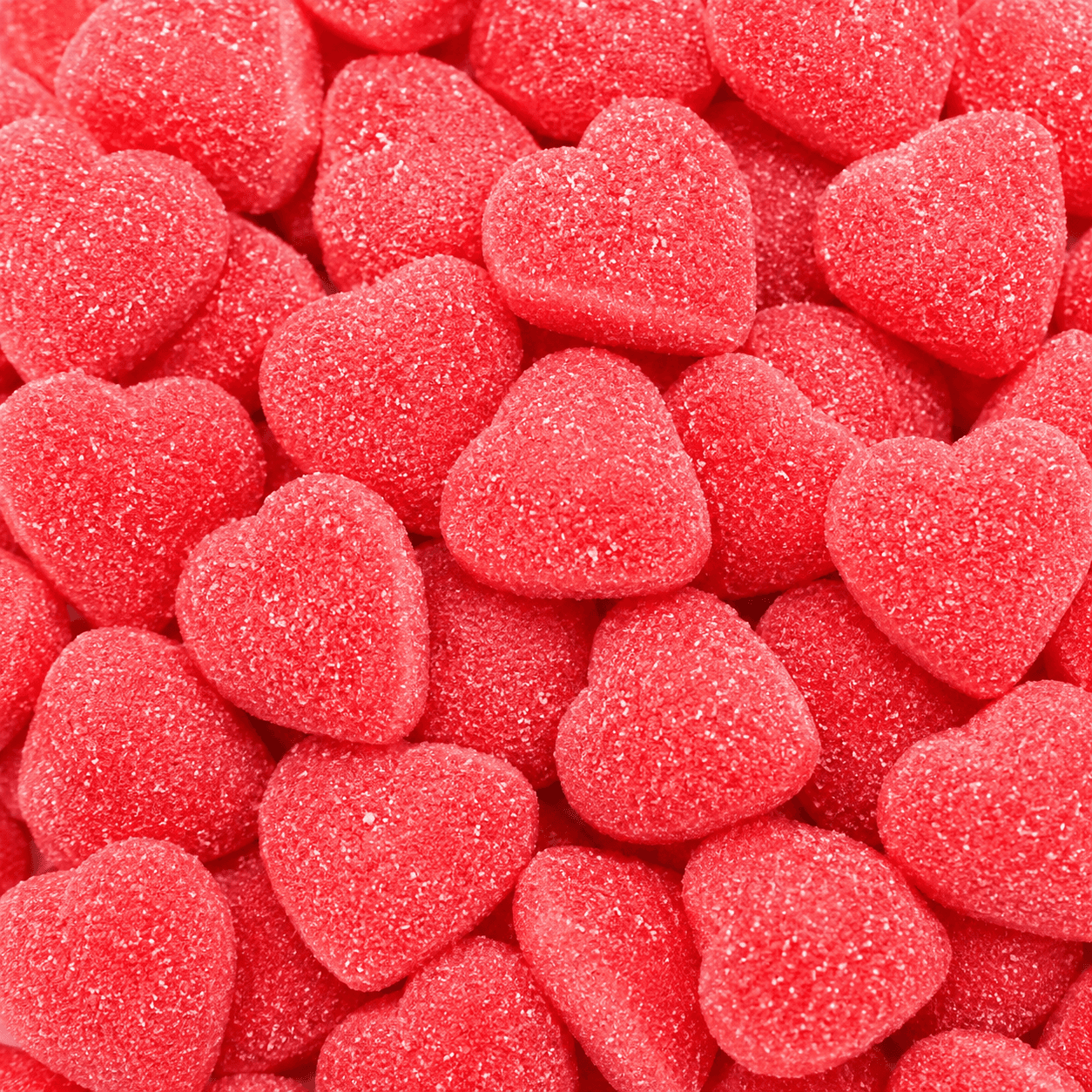 Sour Strawberry Filled Hearts
