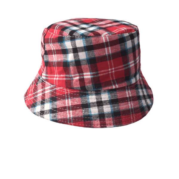 Red Kids Bucket Sun Hat