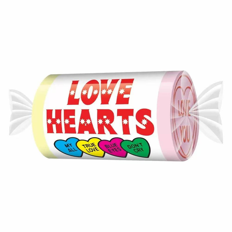 Love Hearts Mini Rolls Sweets