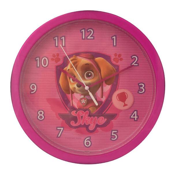 Paw Patrol Wall Clock Featuring Skye