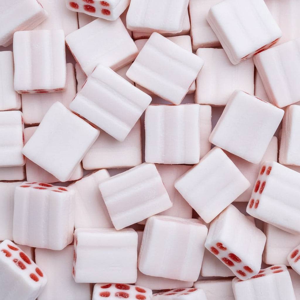 Strawberry Cream Blocks Lollies