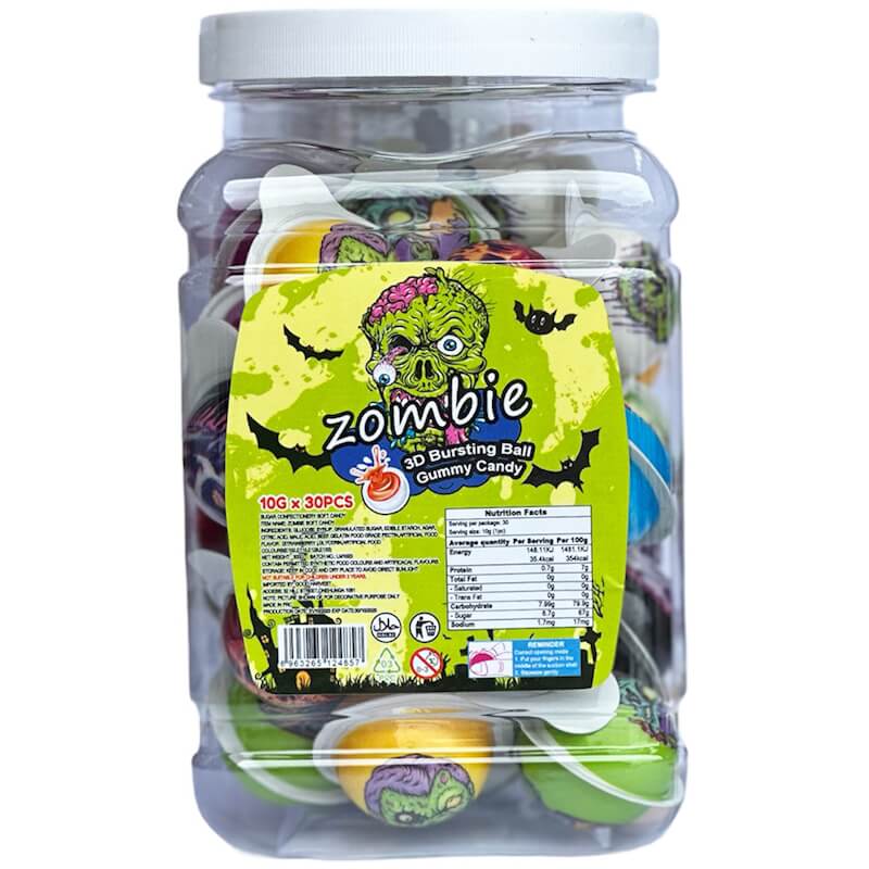 A Jar of Filled Gummy Zombies