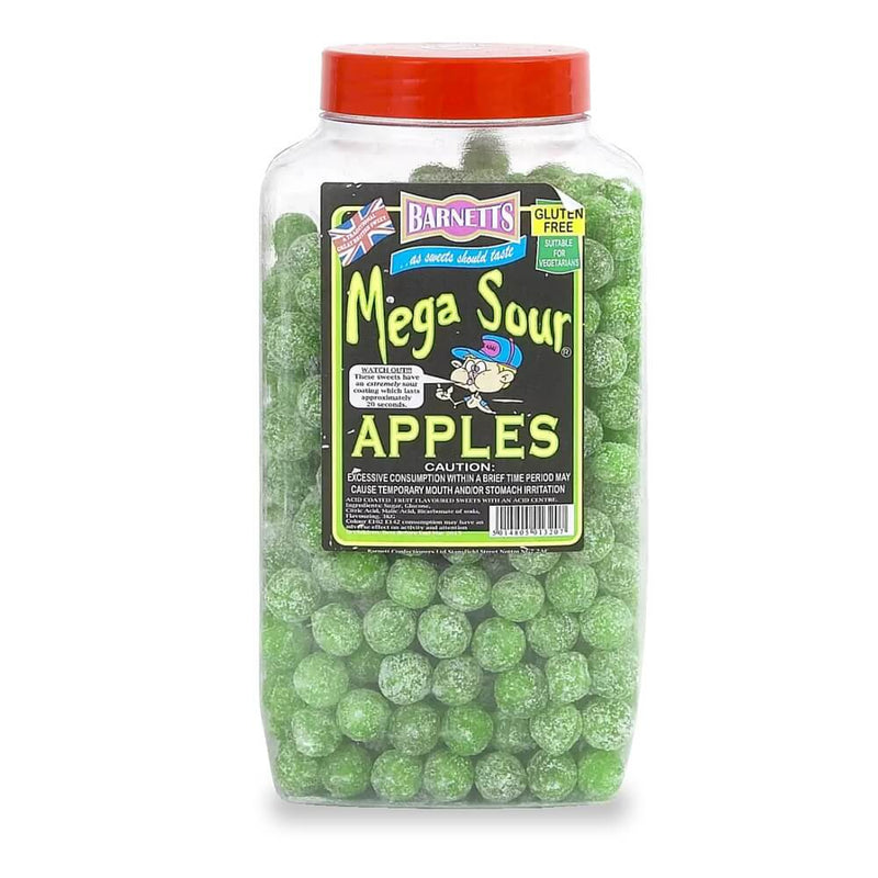 Barnetts Mega Sour Apples (UK) - CLEARANCE