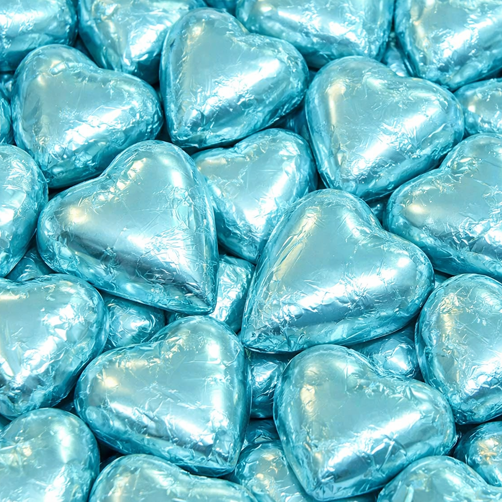 Chocolate Hearts - Ice Blue