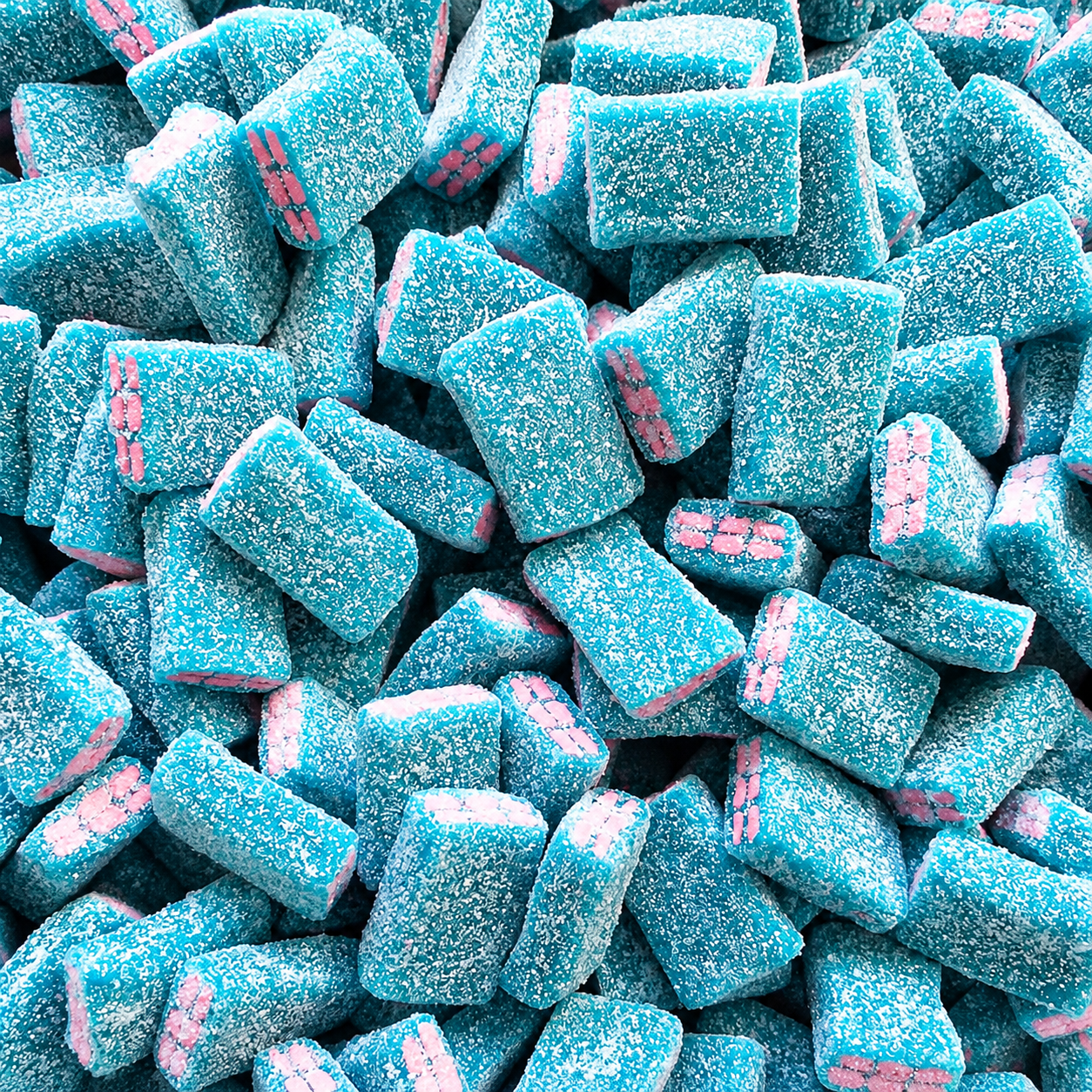 Fini Fizzy Blue Raspberry Bricks