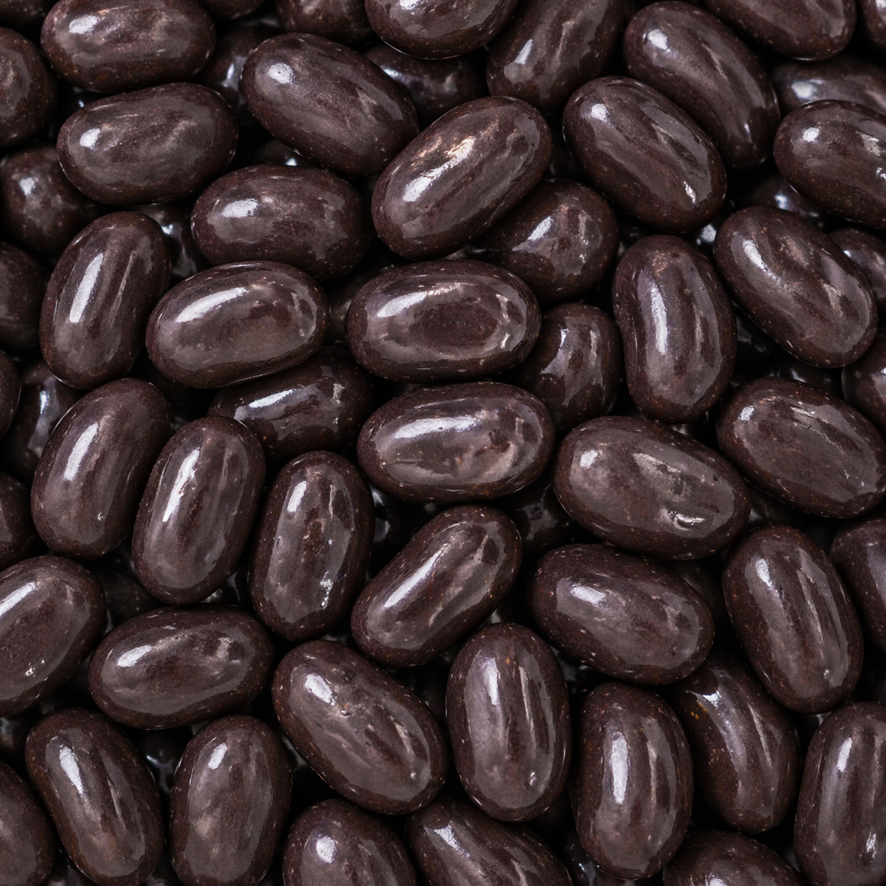 Close-up of dark chocolate beans