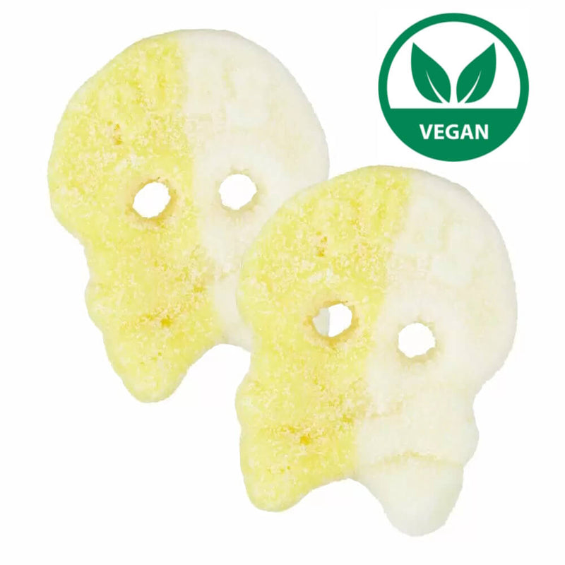Passionfruit and Pineapple Flavoured Skull Shaped Gummy Lollies
