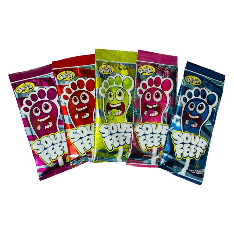 JoJo Sour Feet Soda Powder & Lollipop