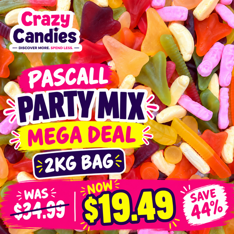 Pascall Party Mix 2KG Mega Deal - was $34.99, now $19.49, save 44%