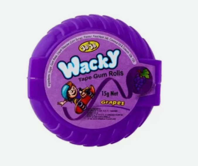 Wacky Tape Gum Rolls - Blueberry