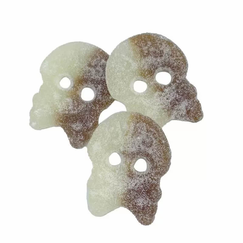 Sour Cola Flavoured Skull Shaped Gummy Lollies 
