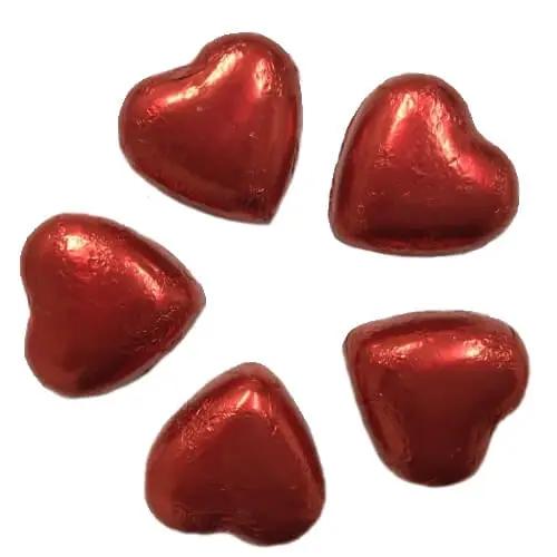 Chocolate Hearts - Red