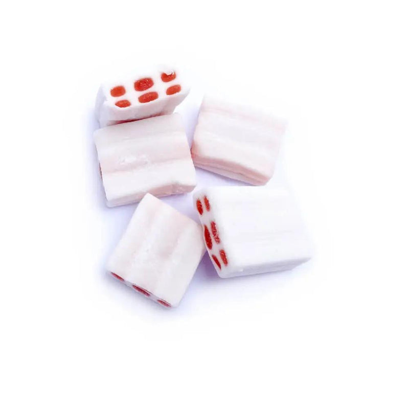 Strawberry Cream Blocks Lollies