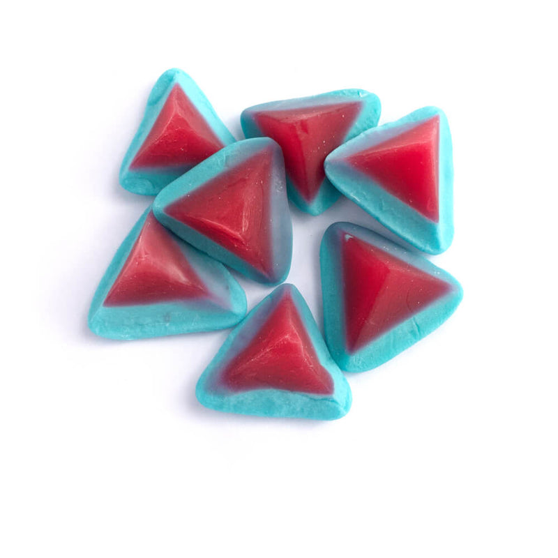 Blue and Red Volcano Shaped Gummy Lollies