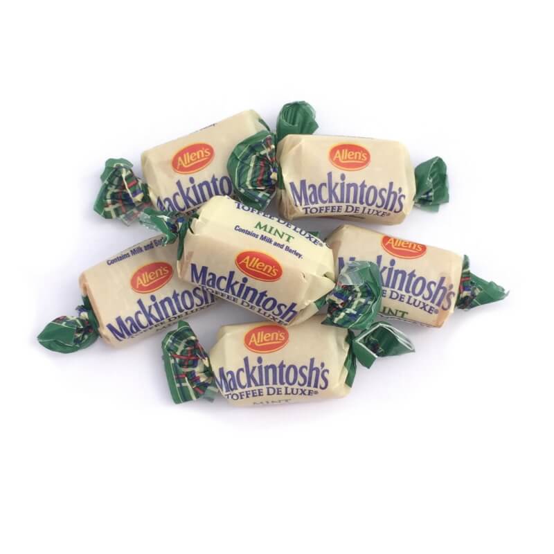 Mint Mackintosh's Toffees stacked in a pile