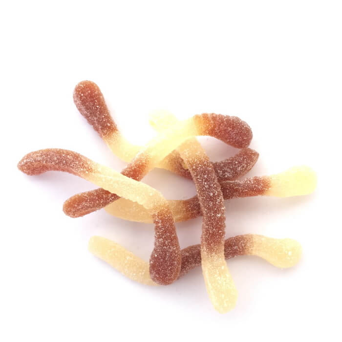 Sour Cola Worms - 100 g. (Pick n Mix)